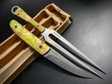 Load image into Gallery viewer, KWAIKEN, Japanese Style. Set Steak &amp; BBQ Knife and Fork, Steel D2. #6.070