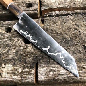 KIRITSUKE 150 mm, Stainless Steel M390, Kitchen Knife Japanese Style, Author's work.