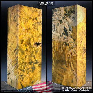 MAPLE BURL Stabilized Wood, RARE COLORS, Blanks for Woodworking. USA Stock.