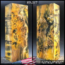 Load image into Gallery viewer, MAPLE BURL Stabilized Wood, RARE COLORS, Blanks for Woodworking. USA Stock.