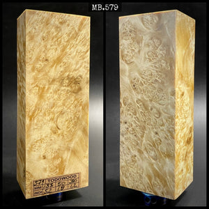MAPLE BURL Stabilized Wood, NATURAL COLOR, Blanks for Woodworking. France Stock.