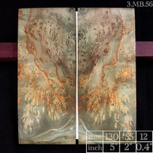 Load image into Gallery viewer, MAPLE BURL Stabilized Wood, GREEN Color, Mirror Blanks for woodworking, crafting.
