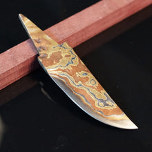Load image into Gallery viewer, Unique Carbon Steel Blade Blank for knife making, crafting, hobby DIY. 2
