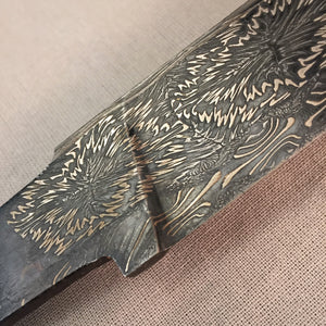 Unique Art Damascus Steel Blade Blank for knife making, crafting, hobby. Art 9.107.3