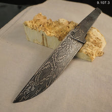 Load image into Gallery viewer, Unique Art Damascus Steel Blade Blank for knife making, crafting, hobby. Art 9.107.3