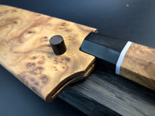 Load image into Gallery viewer, CHEF 210 mm, Best Kitchen Knife Japanese Style, Carbon Steel, Author&#39;s work, Single copy.