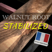 Load image into Gallery viewer, WALNUT ROOT Stabilized Wood, Top Category, Blank for Woodworking. FR Stock.