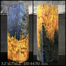 Load image into Gallery viewer, KARELIAN BIRCH Two Colors. Stabilized Wood Blank for woodworking. Frome U.S. STOCK.