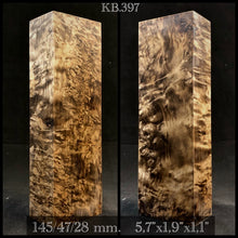 Load image into Gallery viewer, KARELIAN BIRCH BROWN COLOR! Stabilized Wood Blank, from FRANCE STOCK.