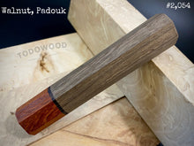 Load image into Gallery viewer, Wa-Handle Blank for kitchen knife, Japanese Style, Walnut Wood. Crafting.