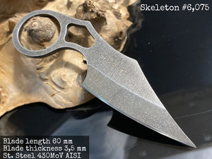 SKELETON, Knife is universal. Stainless Steel, HRC 61, Fixed Blade. Limited Edition. #6.075