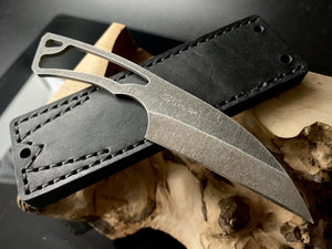 Knife EDC "SKELETON". Stainless Steel, HRC 61, Fixed Blade. Limited Edition. #6.077