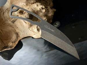 Knife EDC "SKELETON". Stainless Steel, HRC 61, Fixed Blade. Limited Edition. #6.077