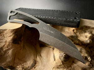 Knife EDC "SKELETON". Stainless Steel, HRC 61, Fixed Blade. Limited Edition. #6.077