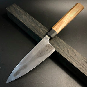 DEBA, Japanese Original Kitchen Knife, Forged Carbon Steel Ni-Mai, Vintage +-1970.