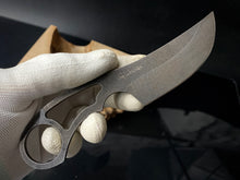 Cargar imagen en el visor de la galería, Knife EDC &quot;SKELETON&quot;. Stainless Steel, HRC 61, Fixed Blade. Limited Edition. #6.079