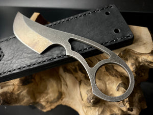 Knife EDC "SKELETON". Stainless Steel, HRC 61, Fixed Blade. Limited Edition. #6.079