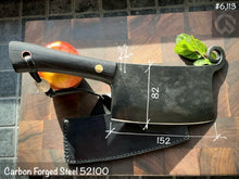 Laden Sie das Bild in den Galerie-Viewer, HATCHET Hand Forged, Kitchen Chopping Axe, Meat Cleaver &quot;MESOZOIC XV”