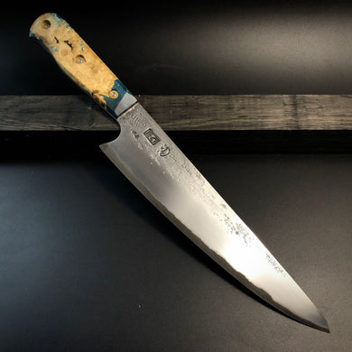 CHEF 233 mm, Kitchen Knife French Style, San Mai Steel, Author's work. #6.049