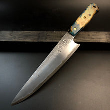 Charger l&#39;image dans la galerie, CHEF 233 mm, Kitchen Knife French Style, San Mai Steel, Author&#39;s work. #6.049