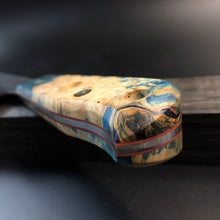 Charger l&#39;image dans la galerie, CHEF 233 mm, Kitchen Knife French Style, San Mai Steel, Author&#39;s work. #6.049