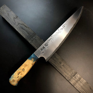 CHEF 233 mm, Kitchen Knife French Style, San Mai Steel, Author's work. #6.049
