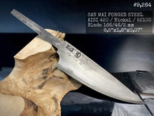 Load image into Gallery viewer, Forged Blade Laminated Steel “San Mai” Blank for Kitchen Knife Making. #9.264