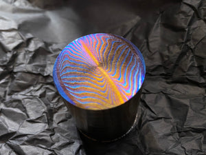 Titanium Damascus Cylinder D36 mm 4