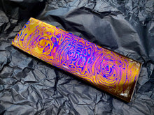 Load image into Gallery viewer, TITANIUM DAMASCUS Billet, 3 Alloys, 5 mm. Hand Forge Crafting. France Stock.