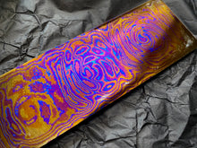 Load image into Gallery viewer, TITANIUM DAMASCUS Billet, 3 Alloys, 5 mm. Hand Forge Crafting. France Stock.