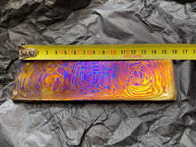 Load image into Gallery viewer, TITANIUM DAMASCUS Billet, 3 Alloys, 5 mm. Hand Forge Crafting. France Stock.