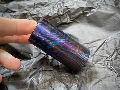 Titanium Damascus Cylinder D30 mm