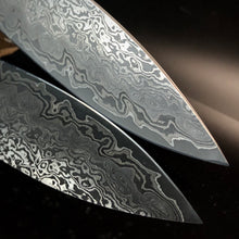 Laden Sie das Bild in den Galerie-Viewer, CHEF 225 mm, Kitchen Knife French Style, Damascus Steel, Author&#39;s work. #6.051