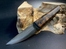 Laden Sie das Bild in den Galerie-Viewer, STEAK Knife, Universal, Forged Damascus Carbon Steel. #6.083