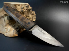 Laden Sie das Bild in den Galerie-Viewer, STEAK Knife, Universal, Forged Damascus Carbon Steel. #6.083