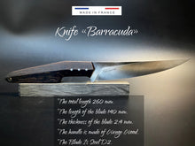 Charger l&#39;image dans la galerie, Kitchen Knife Chef Universal &quot;Barracuda&quot;, Steel D2, Limited Edition, made in France!