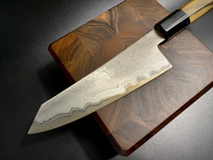 Couteau de cuisine de style japonais GYUTO, oeuvre de l'auteur, exemplaire unique. Art 14.J.004