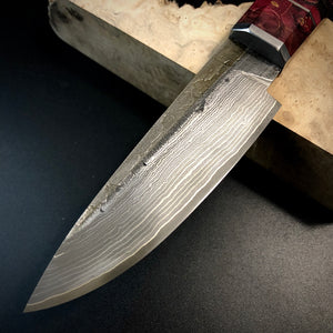 PETTY 110 mm, Forged Kitchen Knife, Japanese Style, Stainless Steel, Author's work. #6.053