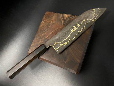 SANTOKU Japanese Style Kitchen Knife, Author's work, Single copy. #6.087