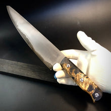 Load image into Gallery viewer, CHEF 230 mm, Kitchen Knife French Style, San Mai Steel, Author&#39;s work. #6.054