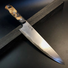 Charger l&#39;image dans la galerie, CHEF 230 mm, Kitchen Knife French Style, San Mai Steel, Author&#39;s work. #6.054