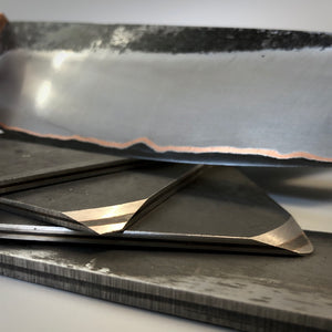 Acier laminé, billette de forge «San Mai» pour la fabrication de couteaux professionnels. Art 9.057
