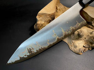 CHEF 215 mm. Küchenmesser im japanischen Stil, Autorenarbeit, Einzelstück. #6.088