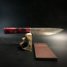 Load image into Gallery viewer, CHEF 160 mm, Forged Kitchen Knife, Japanese Style, Stainless Steel, Author&#39;s work. #6.055