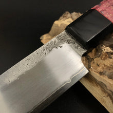 Cargar imagen en el visor de la galería, HUNTING Forged Universal Knife 134 mm, Japanese Style, San Mai Steel, Author&#39;s work, Single copy.