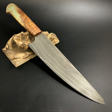 Load image into Gallery viewer, CHEF 230 mm, Forged Kitchen Knife, Classic Style, Stainless Steel, Author&#39;s work. #6.057