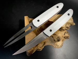KWAIKEN, Japanese Style. Set Steak & BBQ Knife and Fork, Steel D2. #6.098