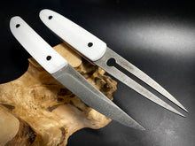Load image into Gallery viewer, KWAIKEN, Japanese Style. Set Steak &amp; BBQ Knife and Fork, Steel D2. #6.098