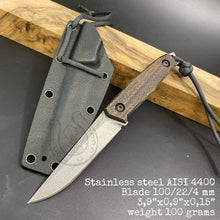 Laden Sie das Bild in den Galerie-Viewer, Knife Hunting, EDC, Stainless Steel, Pocket Fixed Blade. Limited Edition