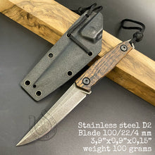 Laden Sie das Bild in den Galerie-Viewer, Knife Hunting, EDC, Stainless Steel, Pocket Fixed Blade. Limited Edition